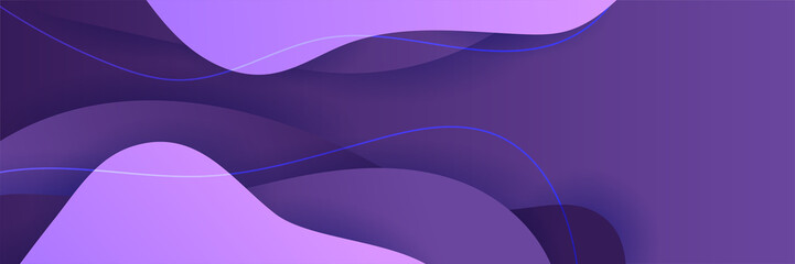 Modern abstract dark purple blue orange banner background. Vector abstract graphic design banner pattern background template.