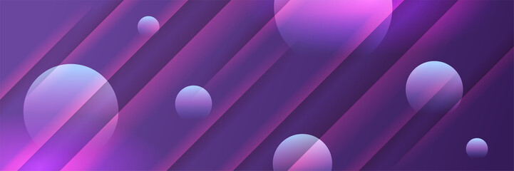 Modern abstract dark purple blue orange banner background. Vector abstract graphic design banner pattern background template.