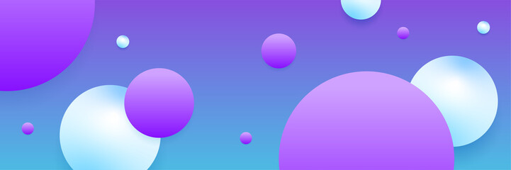 Modern abstract dark purple blue orange banner background. Vector abstract graphic design banner pattern background template.