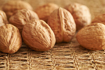 close up of walnuts