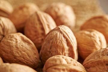close up of walnuts