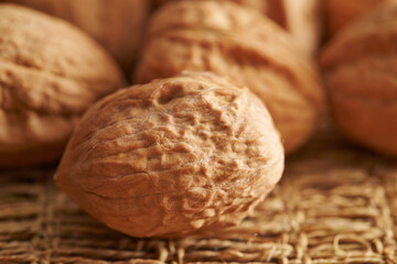 close up of walnuts