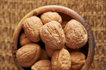 walnuts in a bowl 