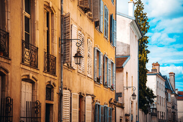 Fototapeta premium Street view of downtown in Nancy city, France