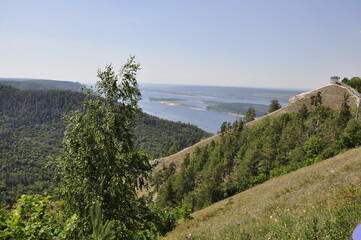 Nature. Landscape in the wild. Beautiful landscape. The river is a large body of water.