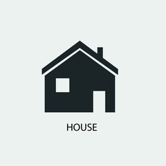 House vector icon illustration sign