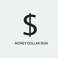 Money dollar sign vector icon illustration sign