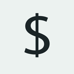Money dollar sign vector icon illustration sign