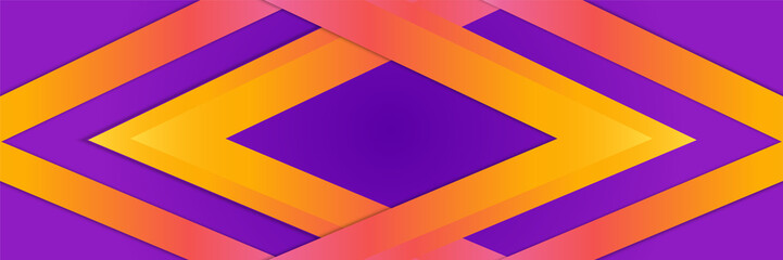 Modern abstract dark purple blue orange banner background. Vector abstract graphic design banner pattern background template.