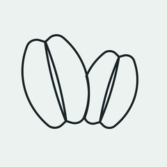 Coffee vector icon illustration sign