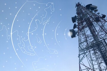 telecommunication mast TV antennas wireless technology
