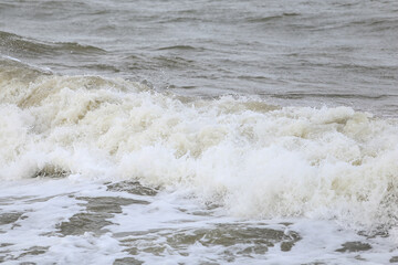 Fototapeta na wymiar Close up Baltic sea waves.