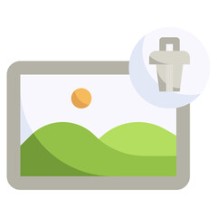 BIN flat icon,linear,outline,graphic,illustration