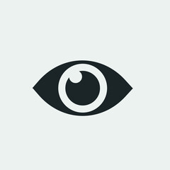 Eye vector icon illustration sign