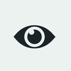Eye vector icon illustration sign