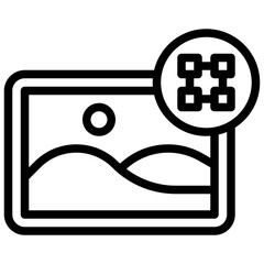 IMAGE EDITOR line icon,linear,outline,graphic,illustration