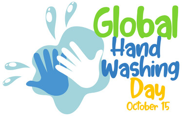 Fototapeta premium Global Handwashing Day banner design