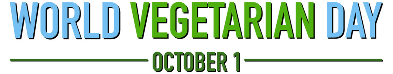 World Vegetarian Day logo on white background