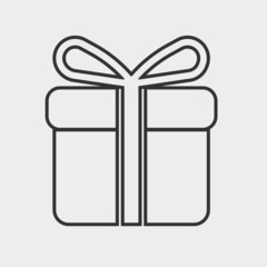 Gift box vector icon illustration sign