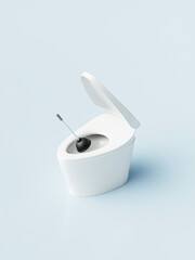 トイレの詰まり（ラバーカップ）