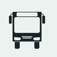 Bus vector icon illustration sign