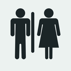 Fototapeta na wymiar Toilet vector icon illustration sign
