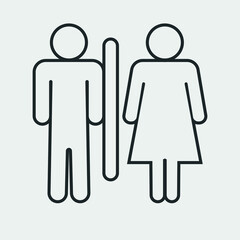 Toilet vector icon illustration sign