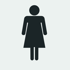 Woman vector icon illustration sign