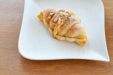 croissant on a plate