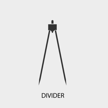 Divider vector icon illustration sign