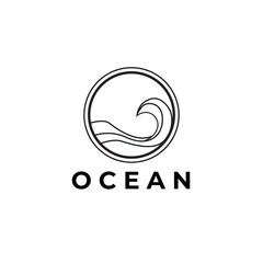 art design logo ocean simple logo illustration