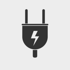 Obraz premium Plug vector icon illustration sign