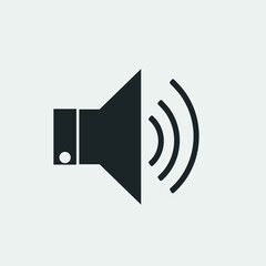 Speaker vector icon illustration sign