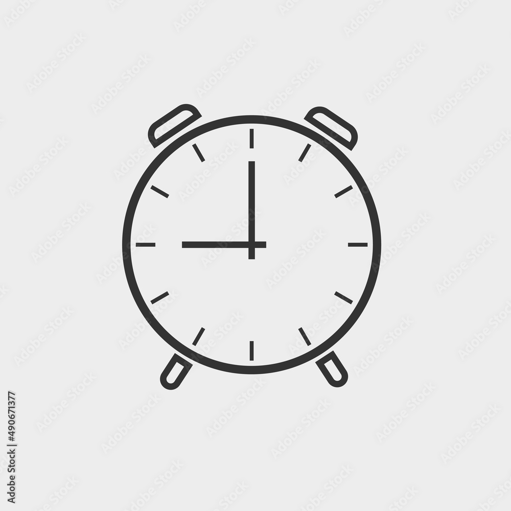 Wall mural time vector icon illustration sign