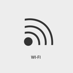 Wifi vector icon illustration sign