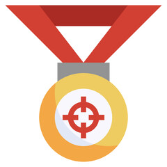 MEDAL flat icon,linear,outline,graphic,illustration