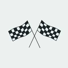 Fototapeta premium Race vector icon illustration sign