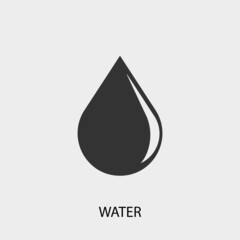 Fototapeta premium Water vector icon illustration sign