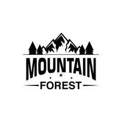 Obraz premium mountain logo design 
