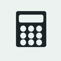 Calculator vector icon illustration sign