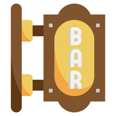 SIGNBOARD flat icon,linear,outline,graphic,illustration