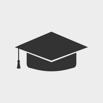 Graduation vector icon illustration sign