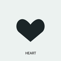 Heart vector icon illustration sign