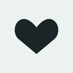 Heart vector icon illustration sign