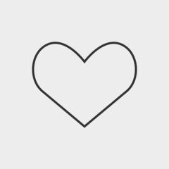 Heart vector icon illustration sign