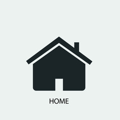 Home vector icon illustration sign