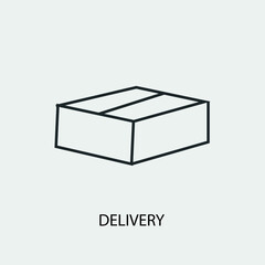 Delivery vector icon illustration sign