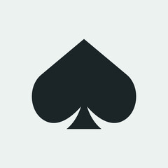 Fototapeta premium Card suit vector icon illustration sign
