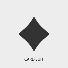 Fototapeta premium Card suit vector icon illustration sign