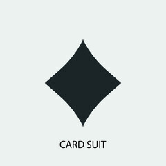 Card suit vector icon illustration sign